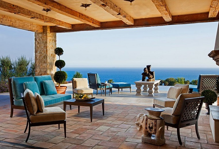 jardines mediterráneos-estilo-diseno-pergola