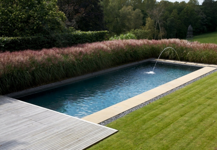 hierbas jardín con bordes que hacen diferente la piscina jardines-piscinas-hierbas-jardin-rocas-modena-senderos