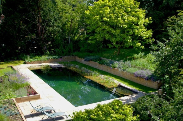 paisaje natural arbustos cerca de la piscina fresco jardines-piscinas-paisaje-natural-arbustos-ideas-senderos