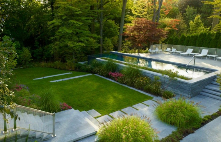 variante de terraza con diseños de jardines modernos jardines-piscinas-terrazas-jardines-elevaciones-niveles