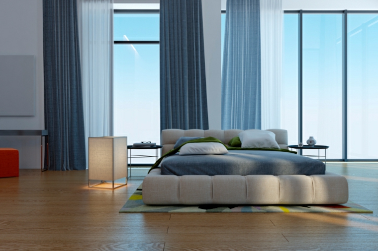 muebles en una minima cantidad para funcionalidad minimalista fresca muebles pocos diseño azules