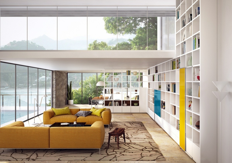 funcional sillones amarillos en el espacio montanas escritorio lobrero funcional sillones