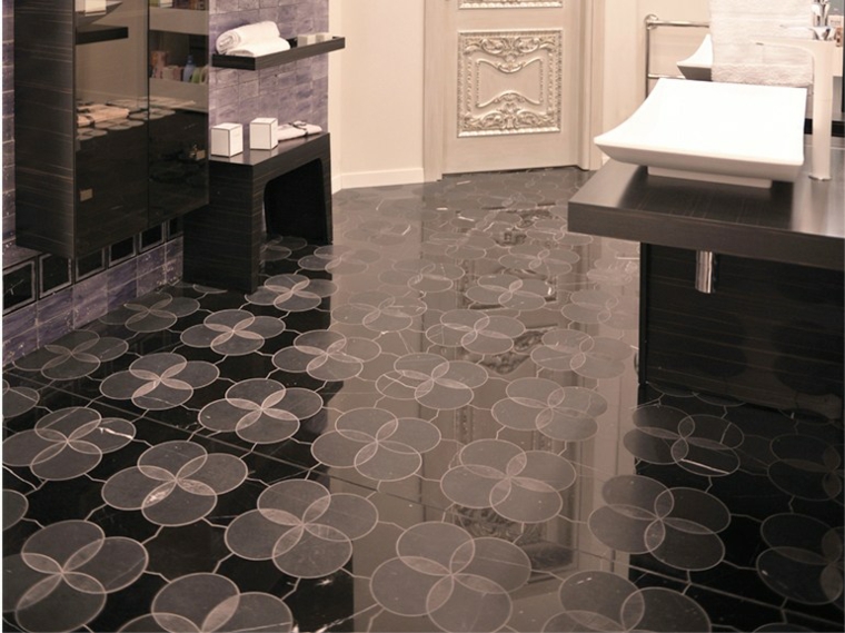 ideas para el suelo del baño mosaico marmol suelo bano Lithos Mosaico Italia ideas