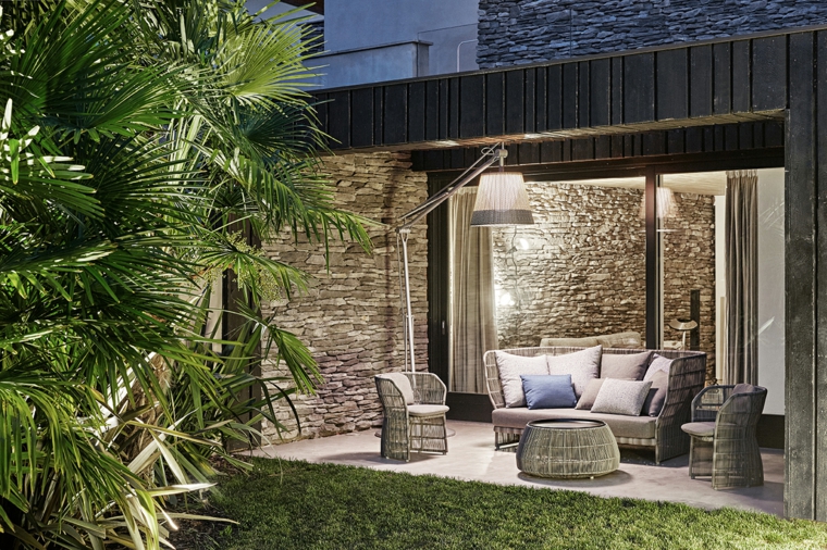 muebles de jardin diseno moderno lampara muebles estilo ideas