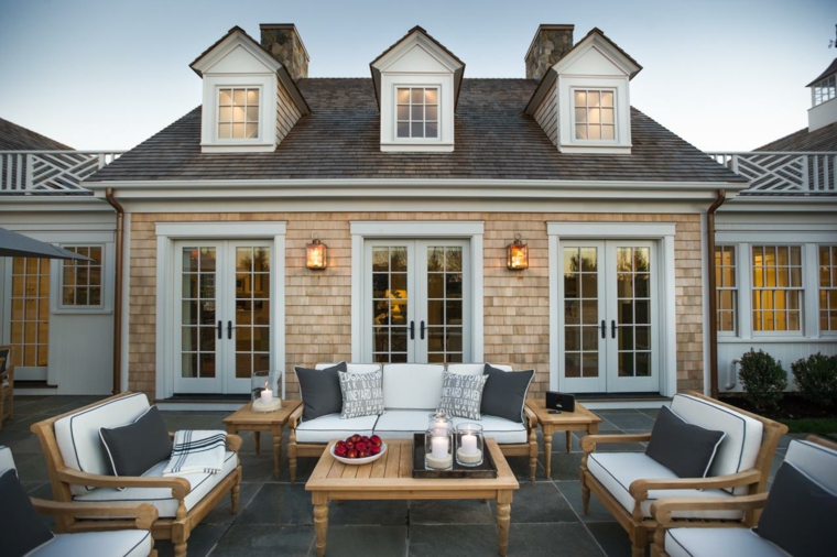 muebles de jardin diseno moderno madera casa clasica ideas