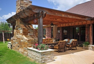 Pergolas en madera para la decoración moderna de la casa