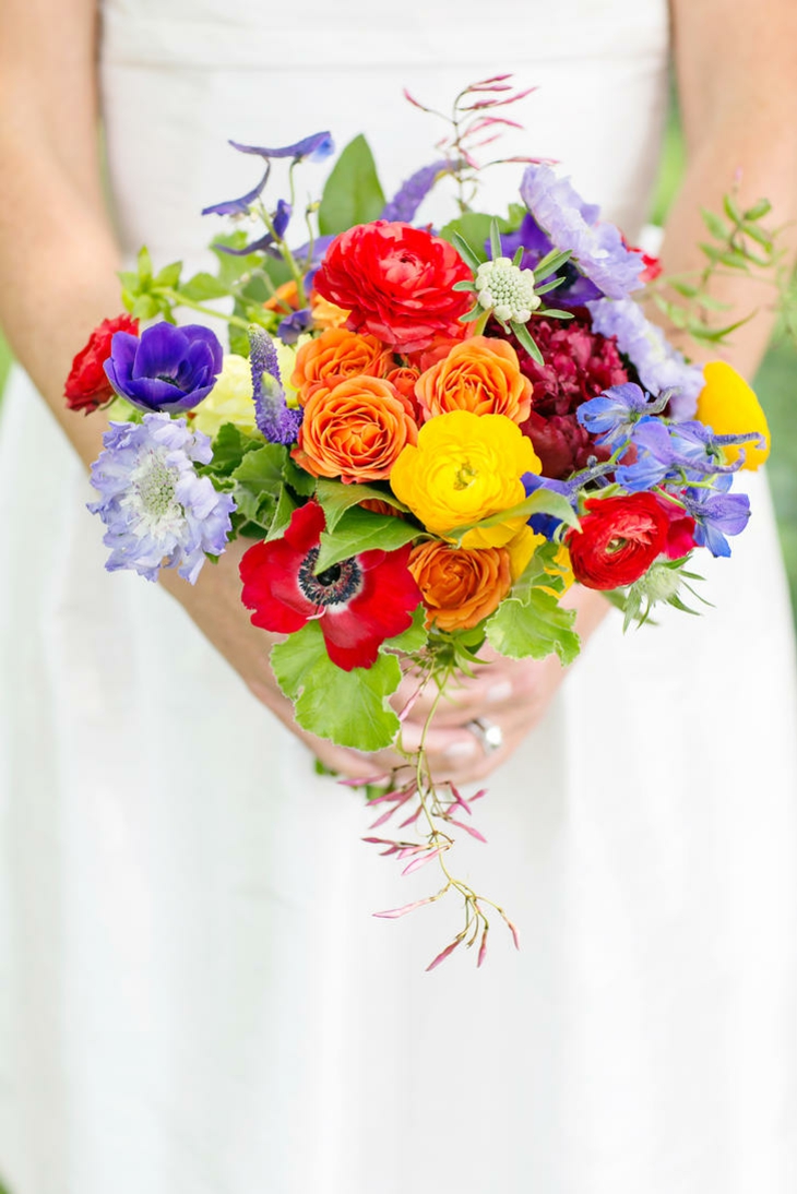 flores de colores atractivos ramo novia flores colores atractivos diseno estilo ideas