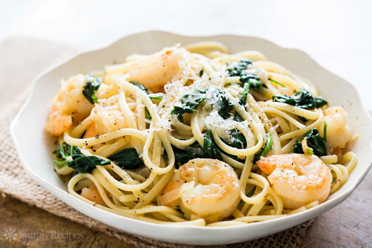 receta de espaguetis con gambas original