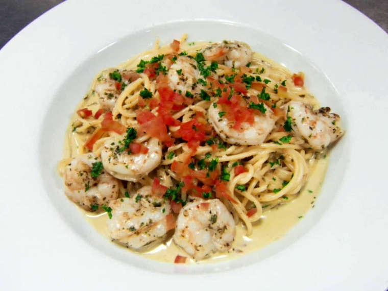recetas de espaguetis con gambas preparar