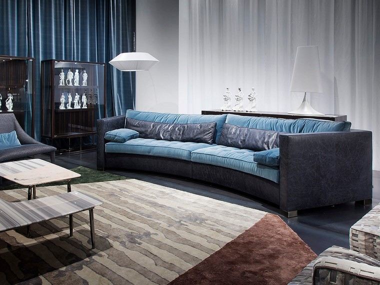 sofas modernos redondos ALCHIMIA TONDO fabricado ERBA ITALIA sofa diseno estilo