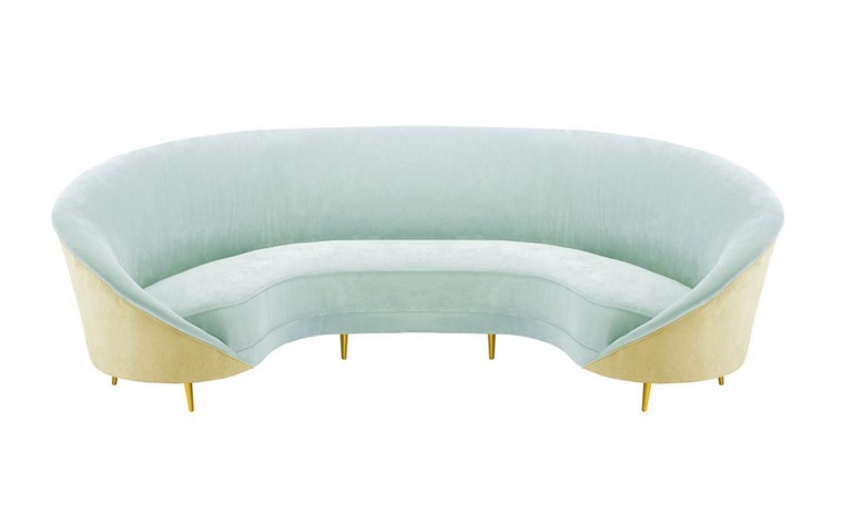 sofas modernos redondos Beverly Moanne sofa diseno inspirado anos 50 ideas