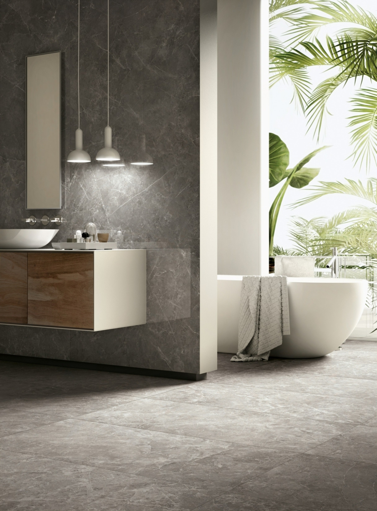 baño con suelo moderno suelo diseno estilo bano Panaria Ceramica ideas