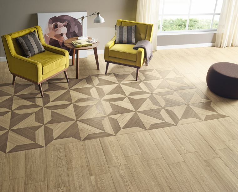 suelo con estampa elegante tipos de suelos diseno losa porcelanicas MARGRES CERAMIC TILES ideas