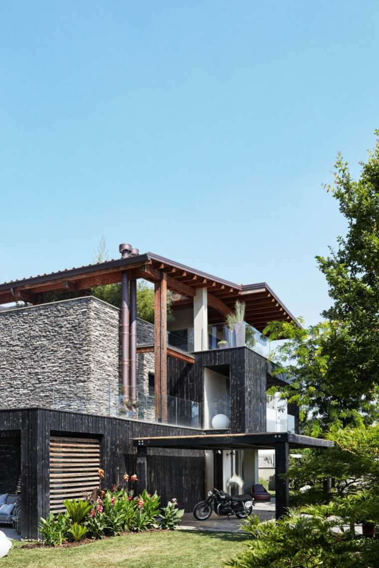casas modernas diseño simple-rocas