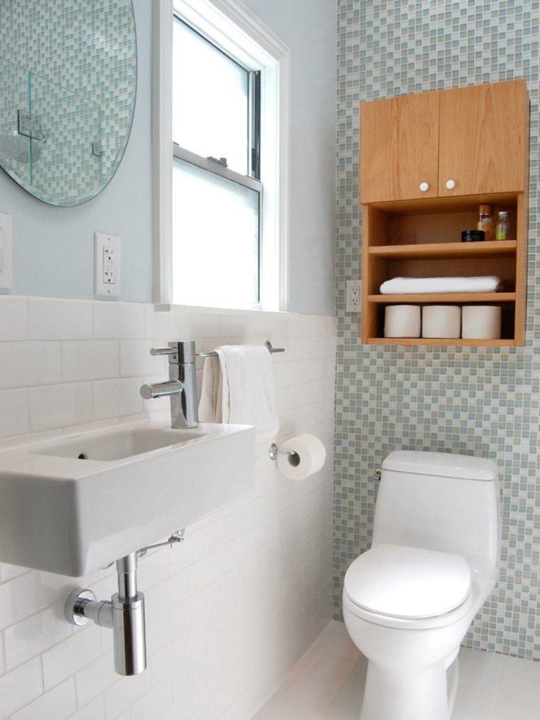 decoración de baños pequeños-estilo-clasico-original