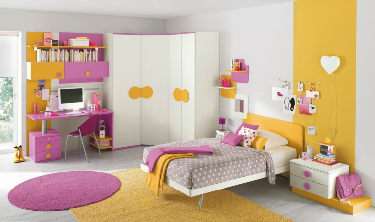 habitaciones-chicas-color-amarillo-rosa-diseno