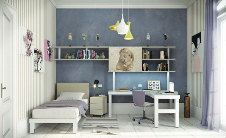 habitaciones infantiles pequeñas-diseno-estilo-elegante