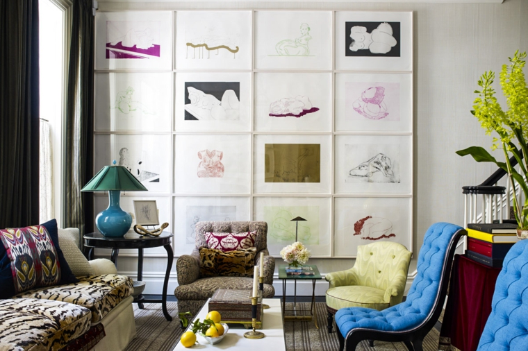 ideas-saoln-moderno-pared-cuadros-estilo-original