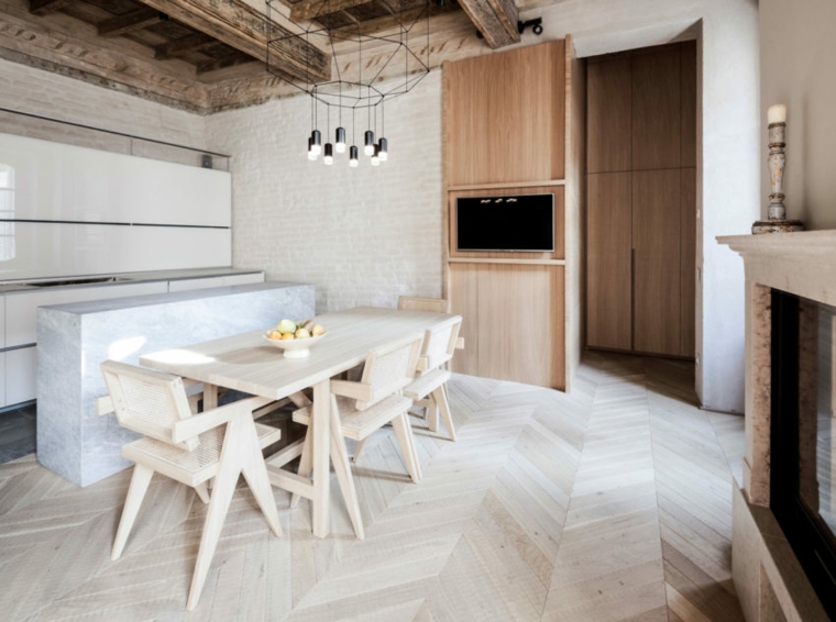 nuevo estilo-viejo-apartamento-combinacion