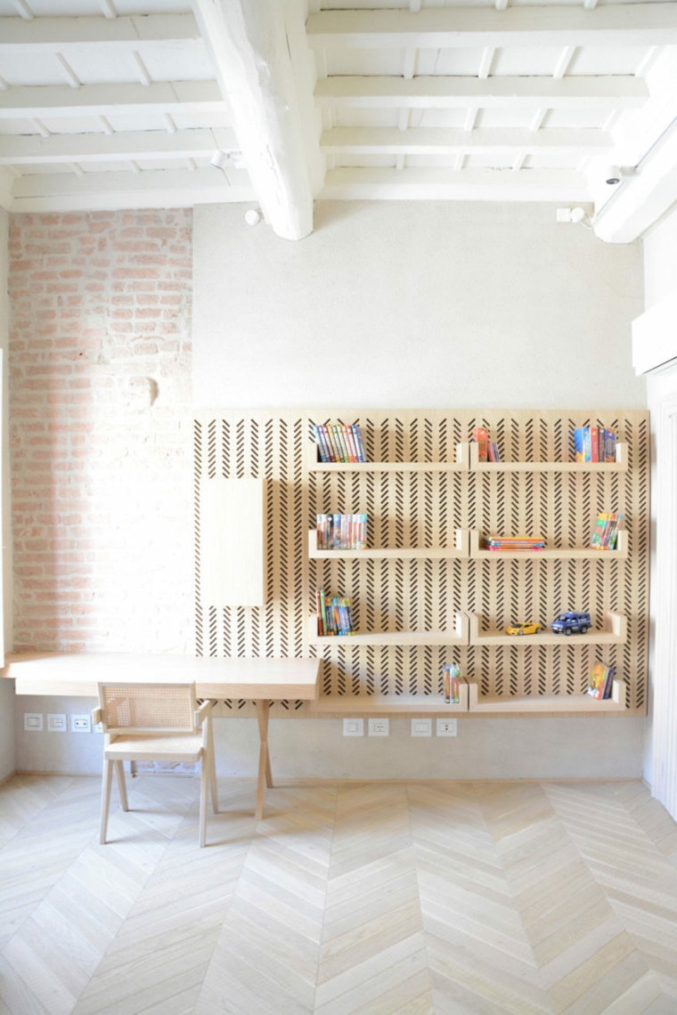 nuevo estilo-viejo-apartamento-estantes-madera