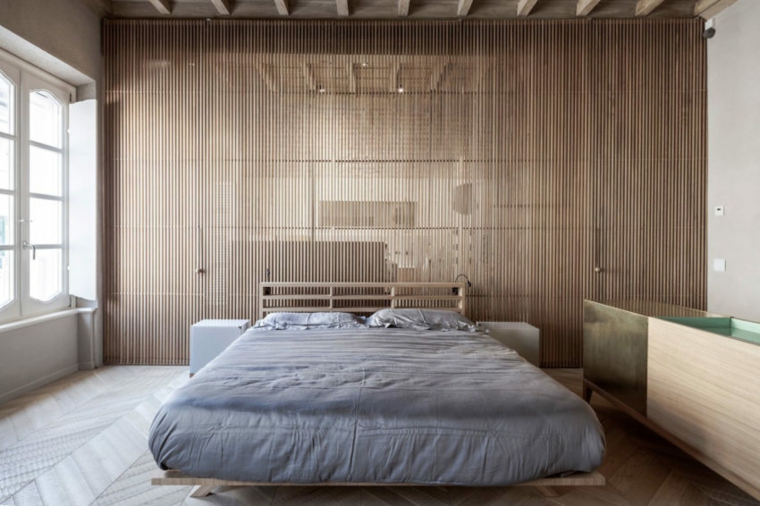 nuevo estilo-viejo-apartamento-madera-pared