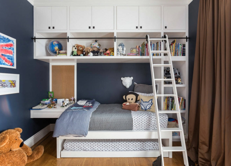 paredes-azules-muebles-blancos-estilo-moderno