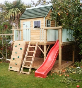 Parque infantil en el jardín - ideas de DIY muy divertidas