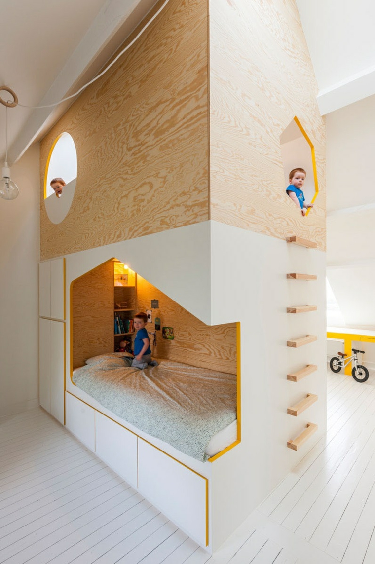 dormitorios infantiles ides-madera-camas