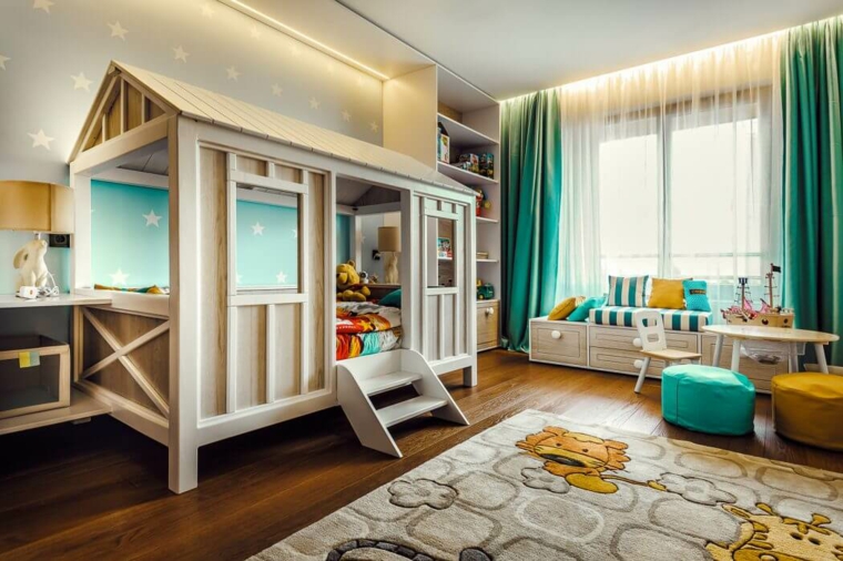 habitaciones-especiales-lineas-coloridas