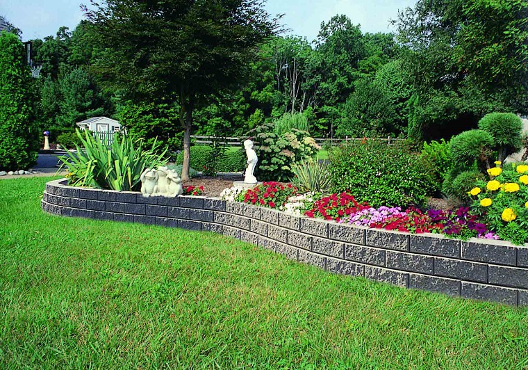 muro decorativo en el jardín muros jardin diseno estilo