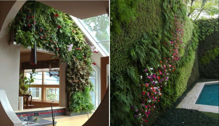 jardines verticales exteriores