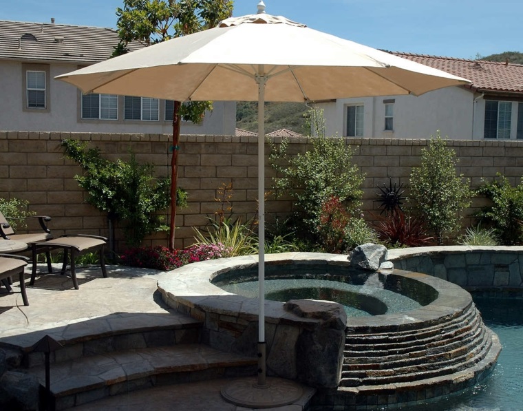 sombrillas jardín-terraza-moderrnidad-exteriores