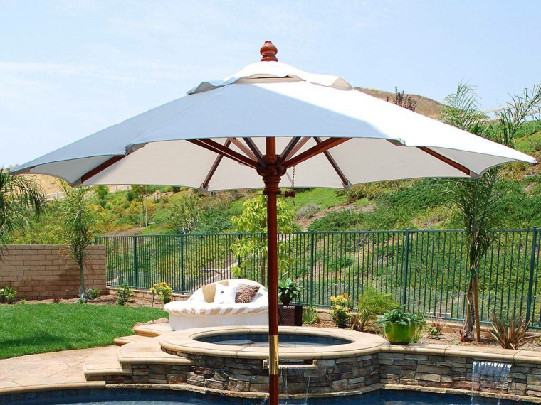 sombrillas jardín-terraza-piscina-jacuzzi-opciones