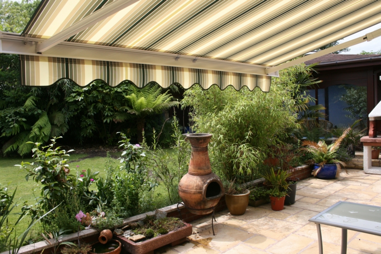 toldos de jardin rustico impresionantes espacios