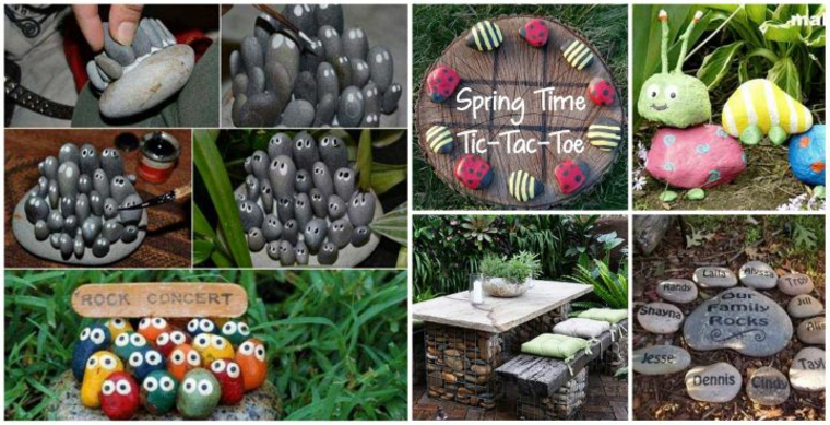 decorar jardines reciclando