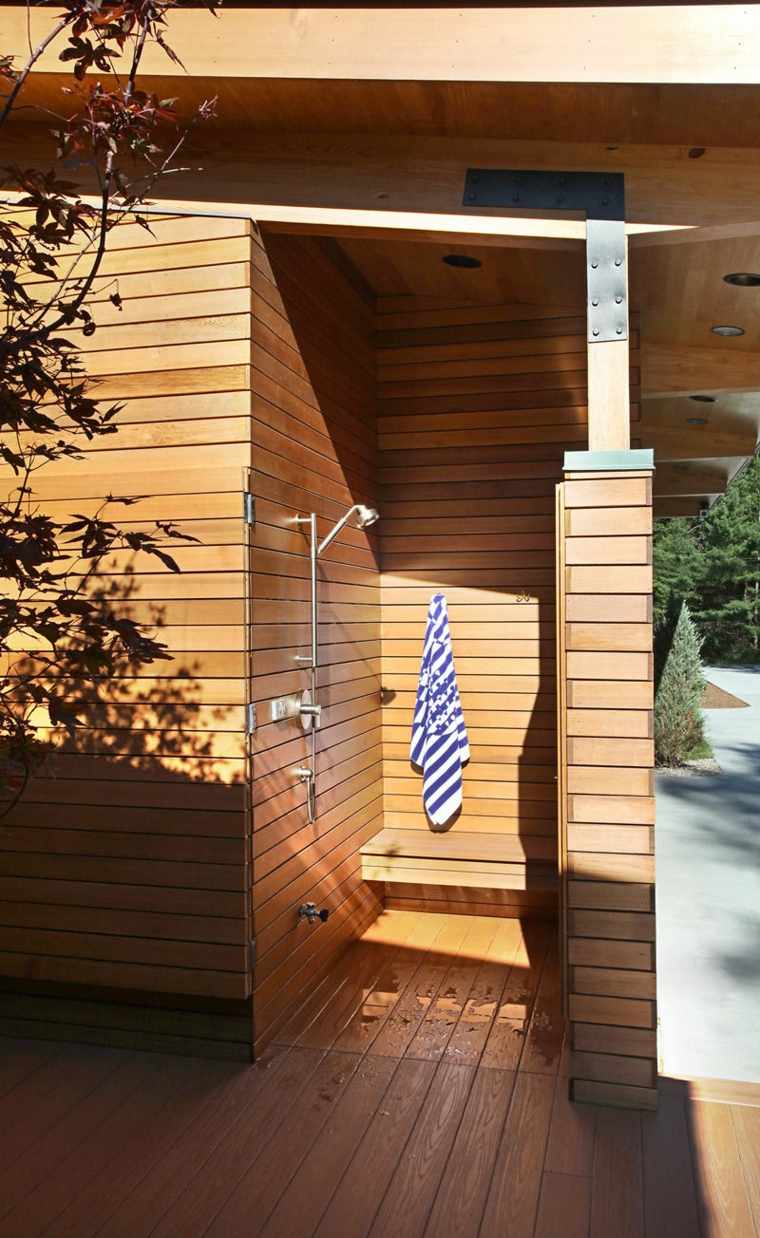 ducha diseño madera concepto especial