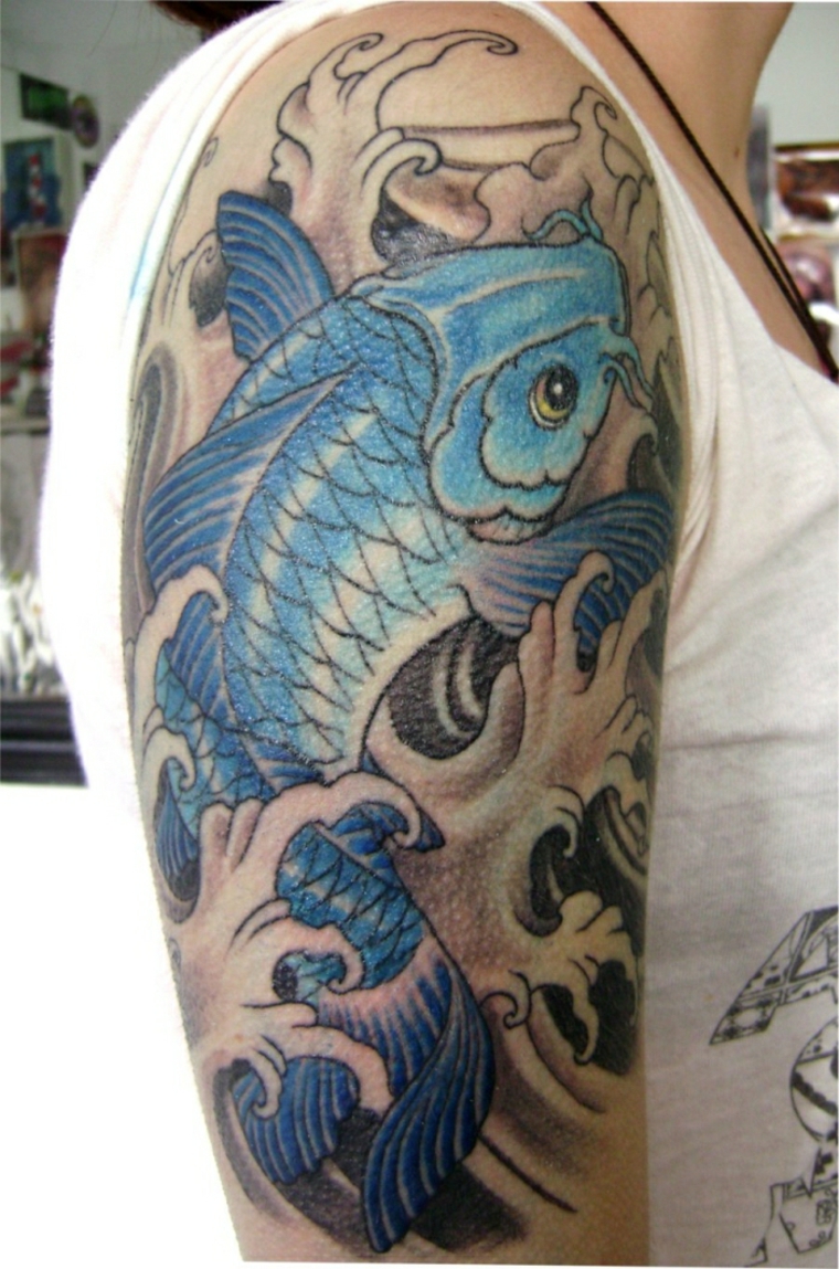 significado de los tatuajes de peces Koi