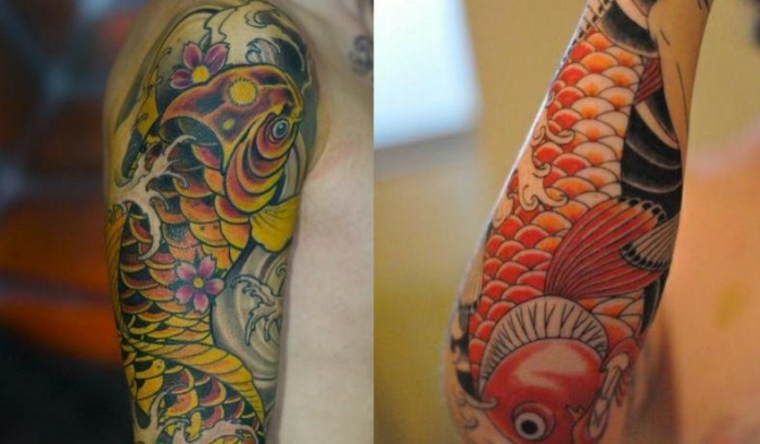 tatuajes de pez Koi
