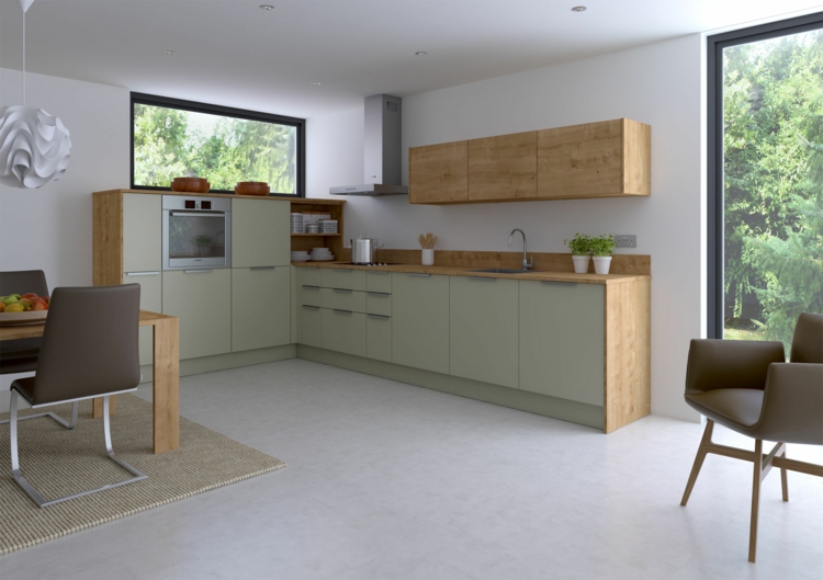 simple cocina minimalista madera
