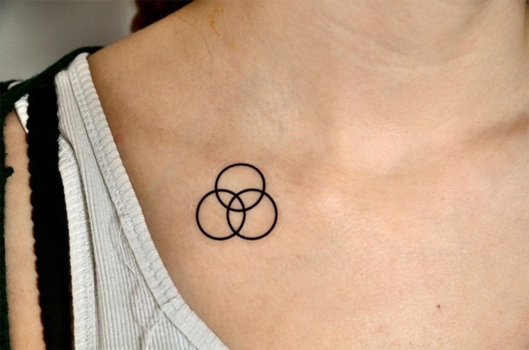 tatuaje con tres círculos