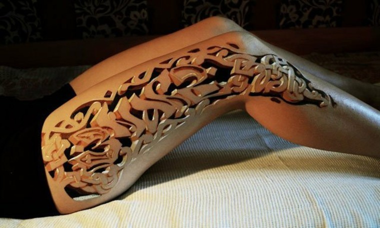 tatuaje con efecto 3D