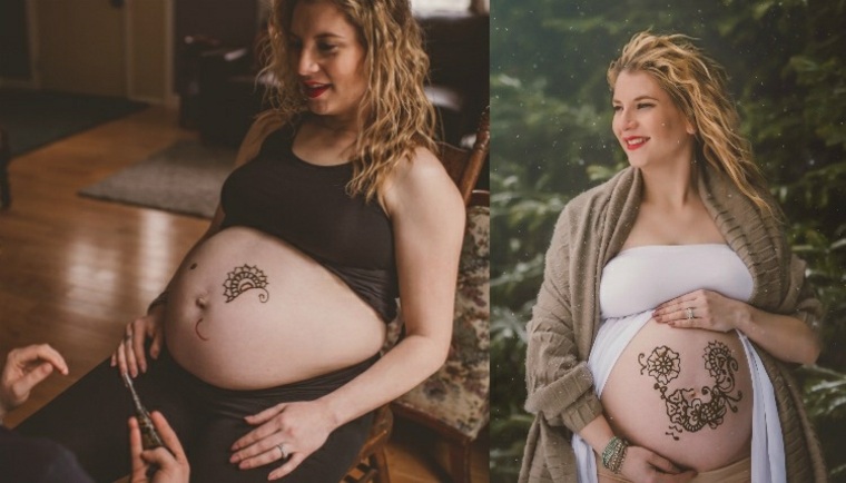 tatuajes henna embarazadas