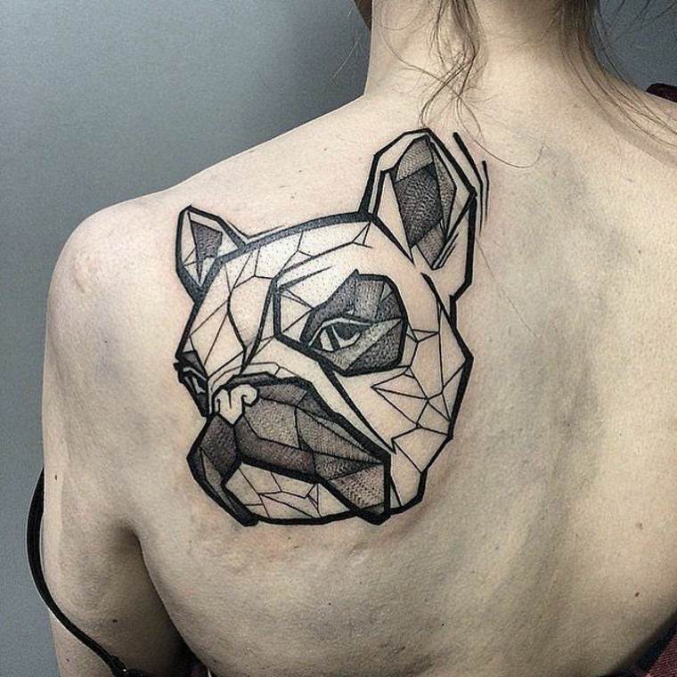 bonitos tatuajes de animales geométricos