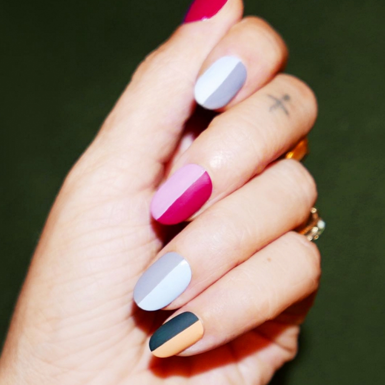diseños de uñas combinacion-colores-unas-opciones-originales