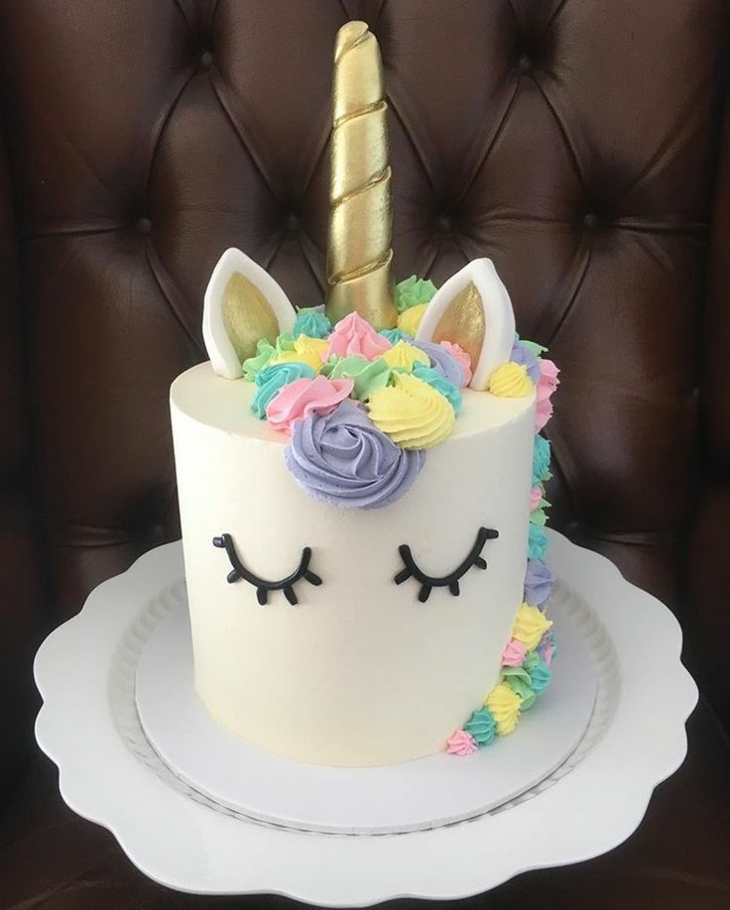 concepto torta unicornio efecto