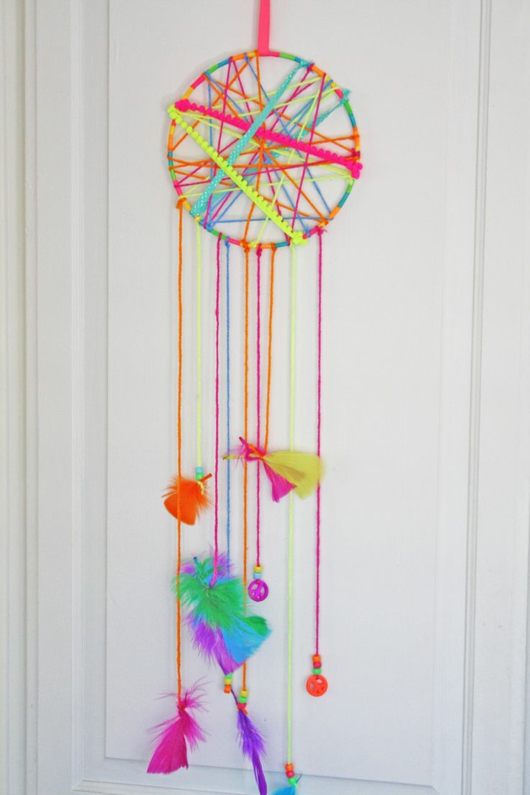 atrapador de sueños de colores