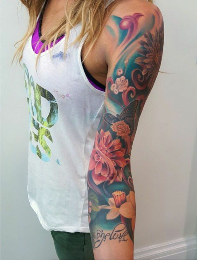 tatuaje flores