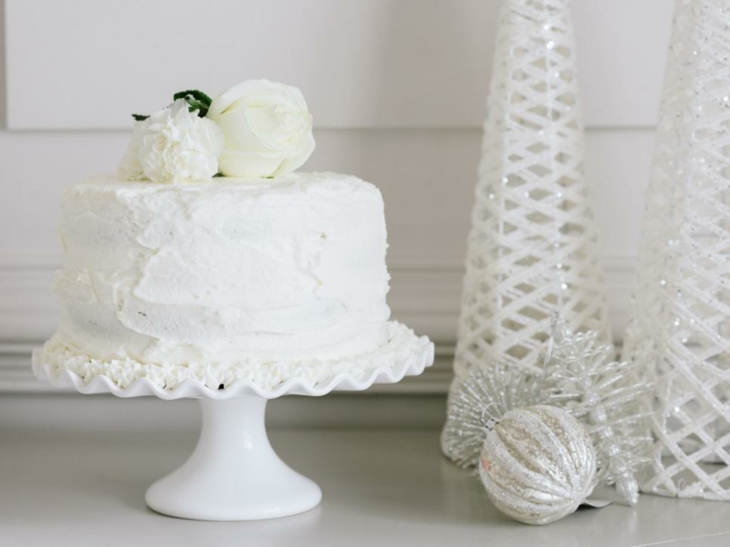 elegante torta blanca especial