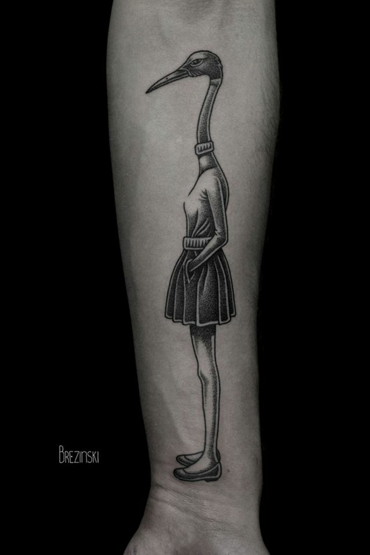 tatuajes surrealistas de Ilya Brezinski 