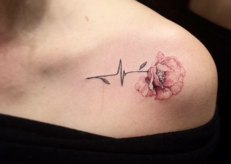 flor-tatuaje-corazon-latido-disenos